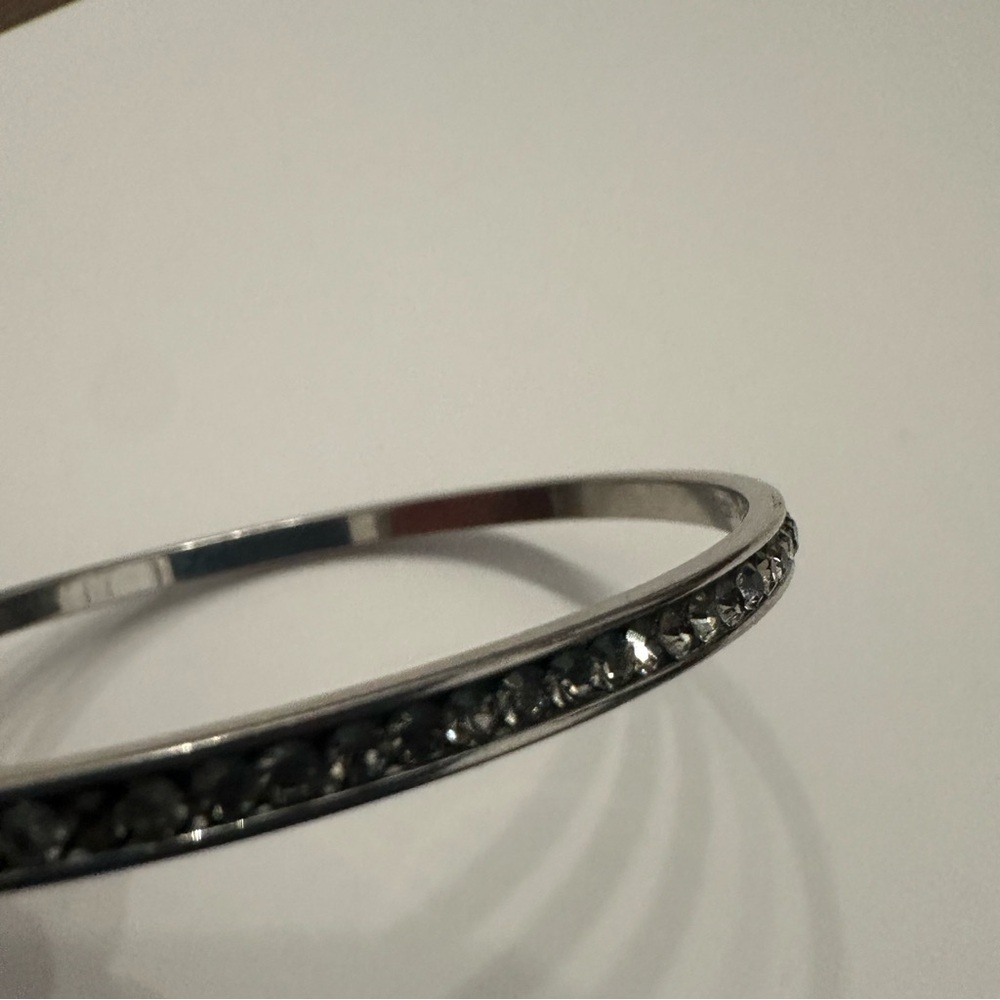 Coach Bangle Bracelet - Silver With Rhinestones - Picture 5 of 10